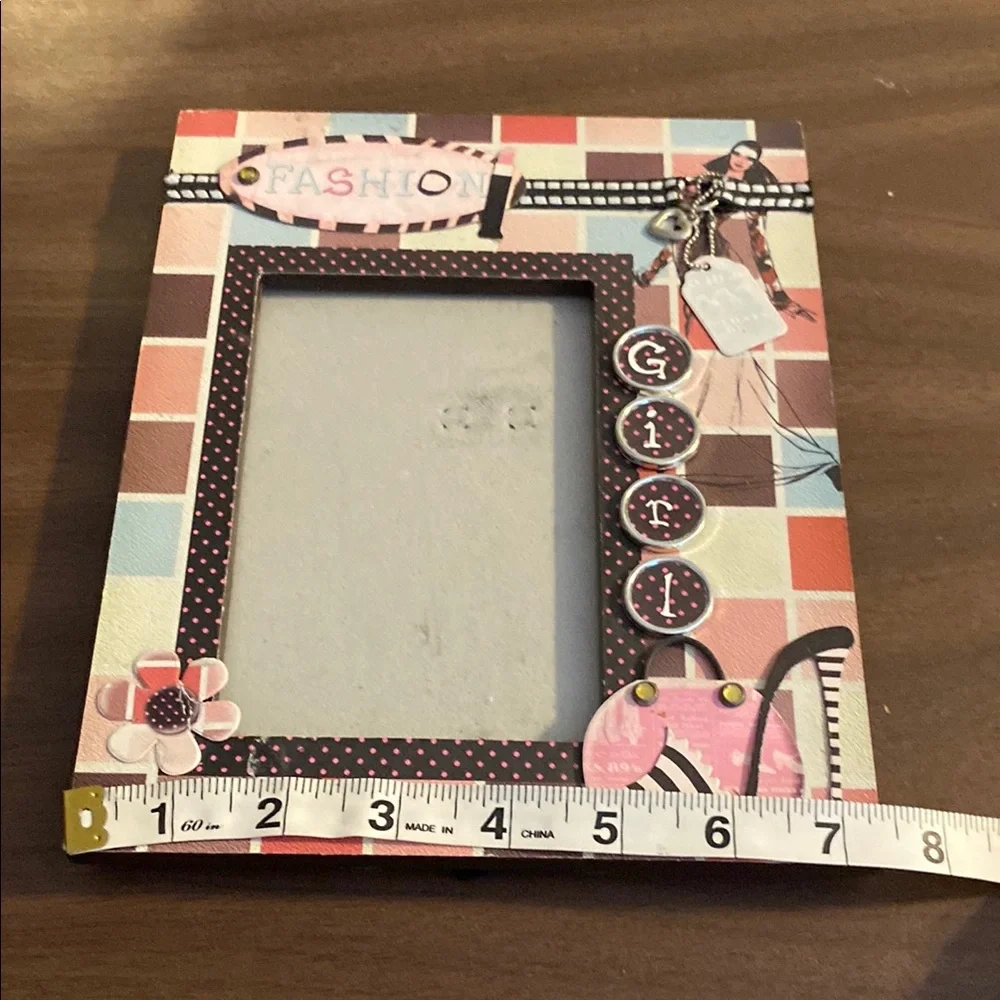 Fashion Girl Multicolor Photo Frame